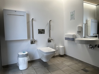 Naturkraft - Toilet ved cafeen på 1. sal i udstillingen