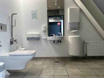 Naturkraft - Toilet ved cafeen på 1. sal i udstillingen
