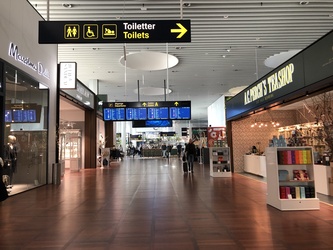 Københavns Lufthavn - Toilet (efter security) ved butikkerne i terminal 2